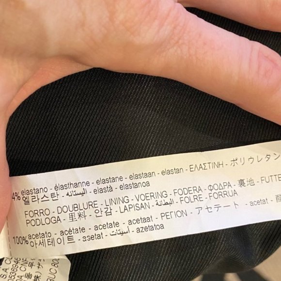 COPY - NEW WITHOUT TAGS ZARA BLACK TAILORED OVERCOAT/BLAZER/SUIT JACKET - Picture 4 of 6